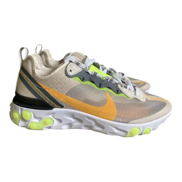 Nike React Element 87 Orewood Brown Orange Shoes Men Size AQ1090-101